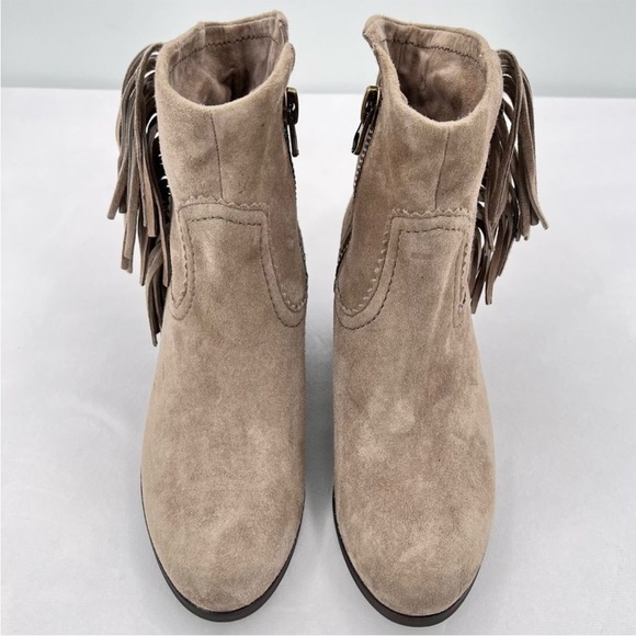 Sam Edlemon Louie Fringe Ankle Boots - Picture 3 of 5